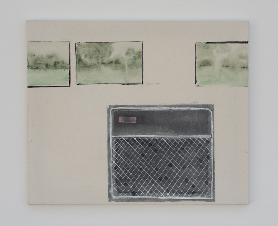 Amp, Mixed media on Canvas, 50 x 60 cm, 2018