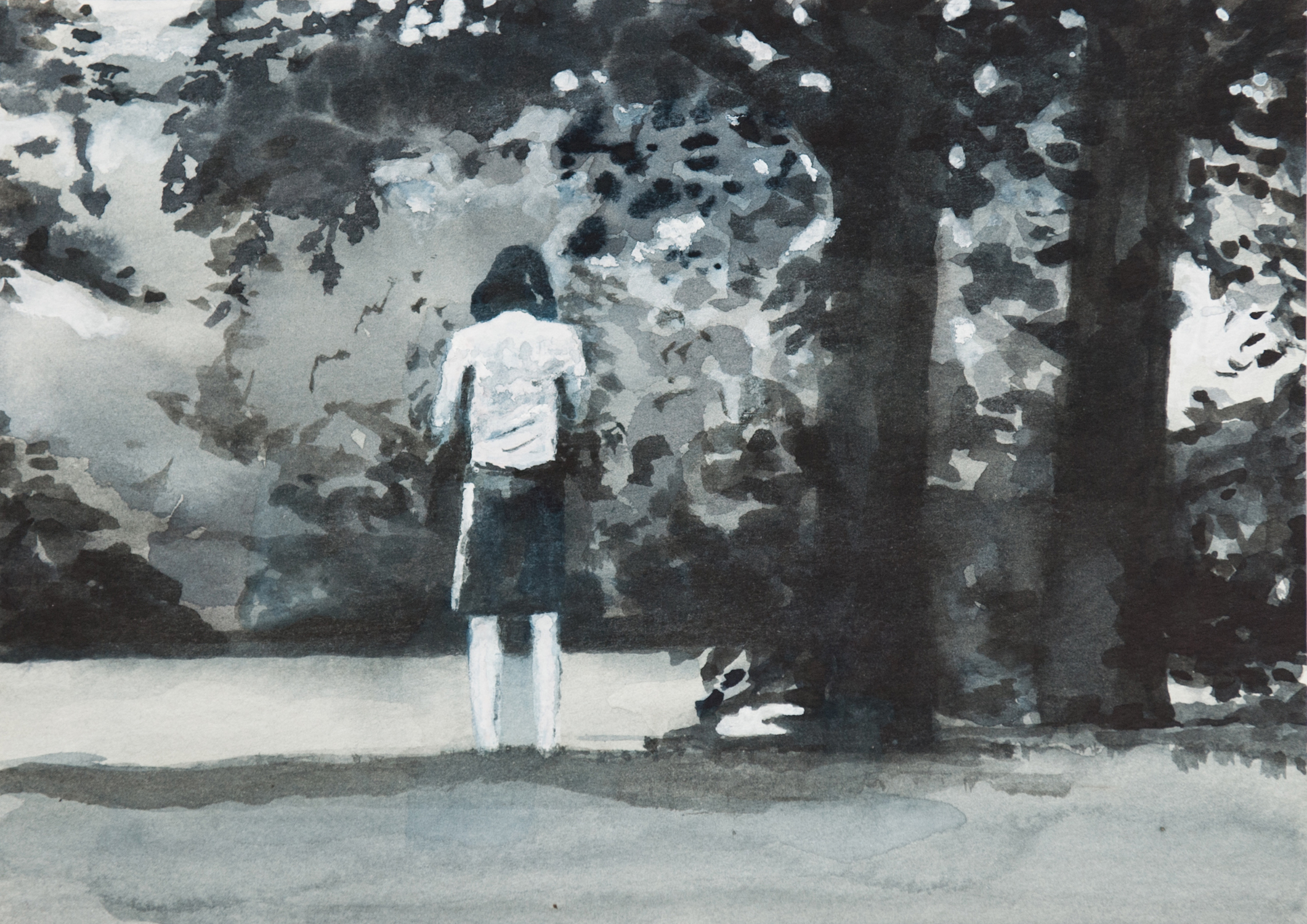 Blow Up and Other Stories, Watercolour on Paper, 14 x 21 cm, 2016