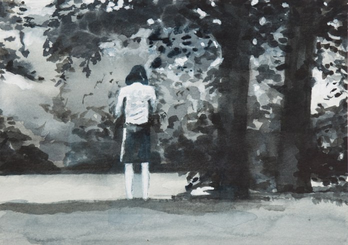 Blow Up and Other Stories, Watercolour on Paper, 14 x 21 cm, 2016