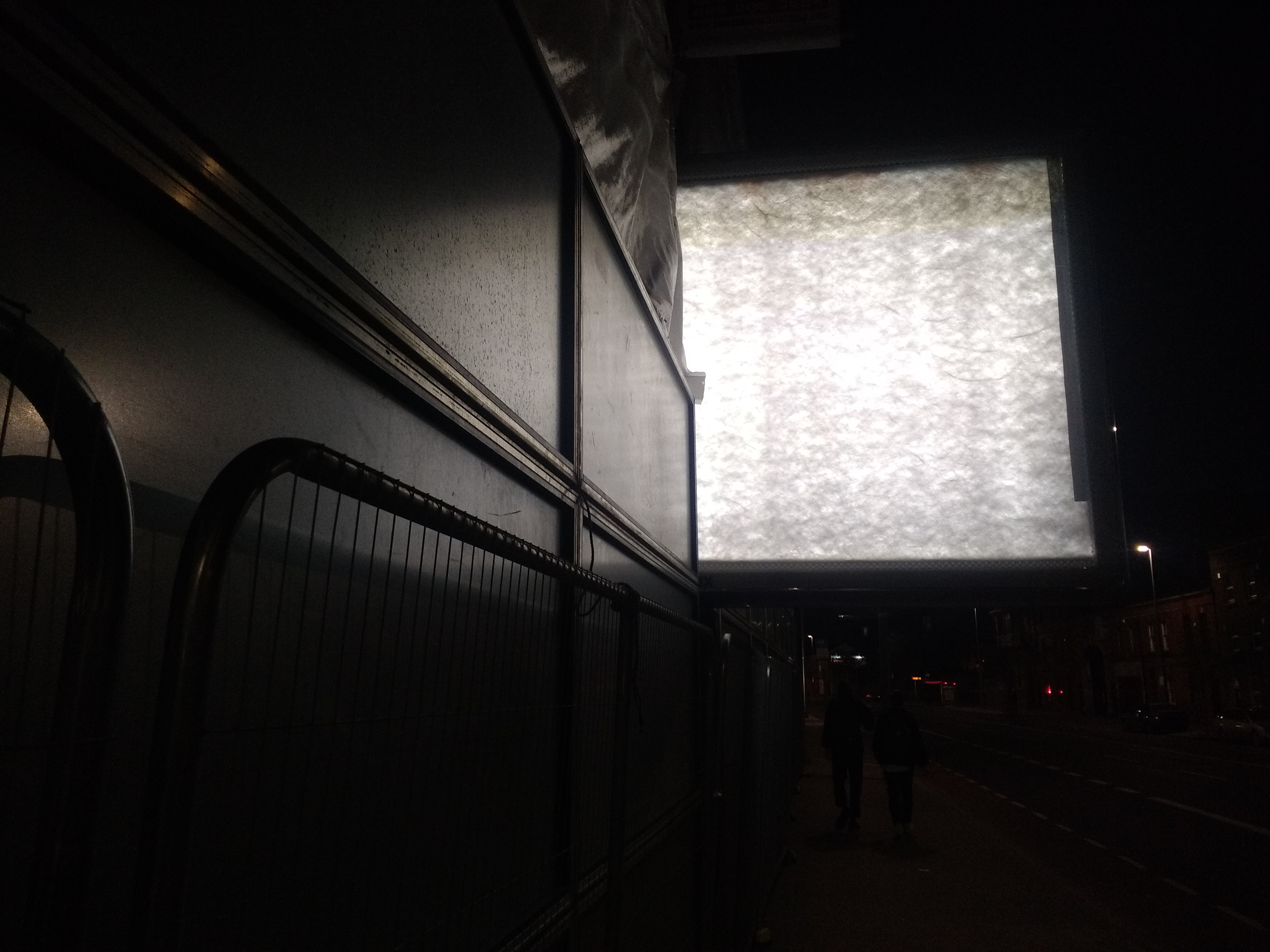 Advertisement board in Dublin city centre