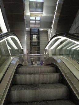 Escalator travelling up